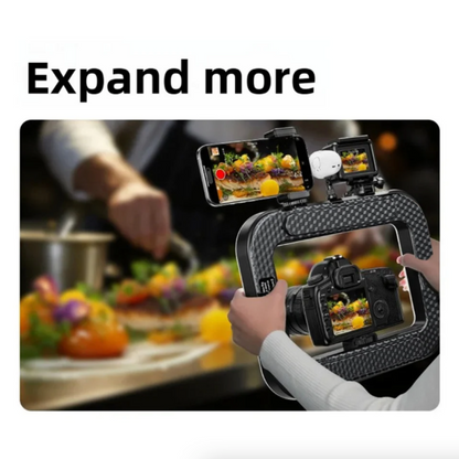 Handheld Rechargeable Ring Fill Light with Phone Holder