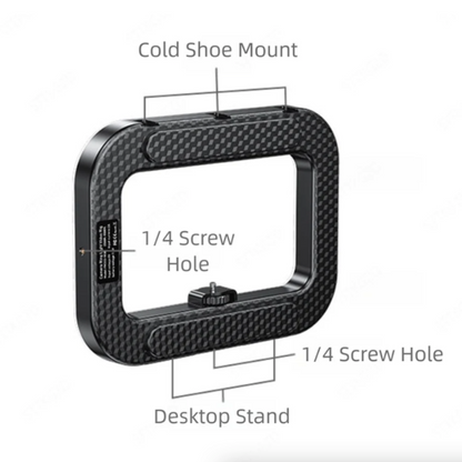 Handheld Rechargeable Ring Fill Light with Phone Holder