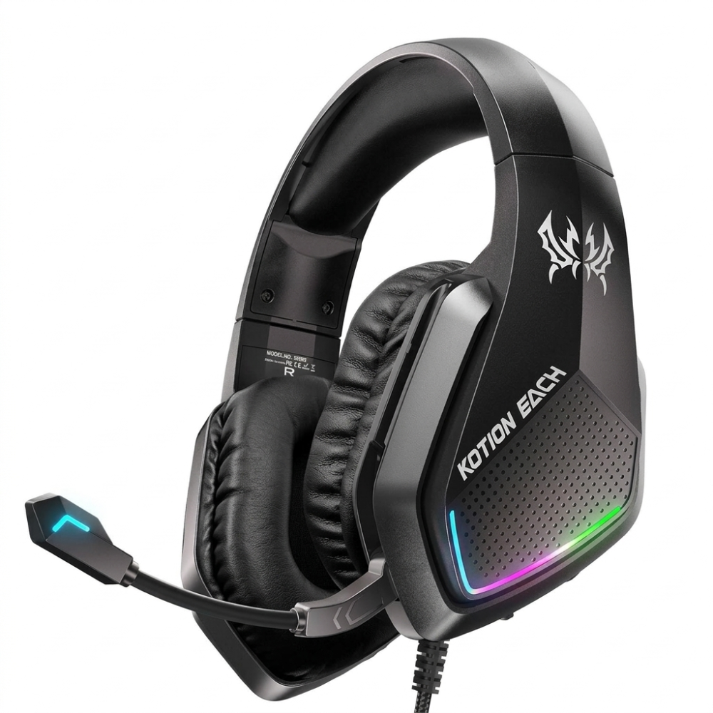Immersive Wired Gaming Headset with LED Glow