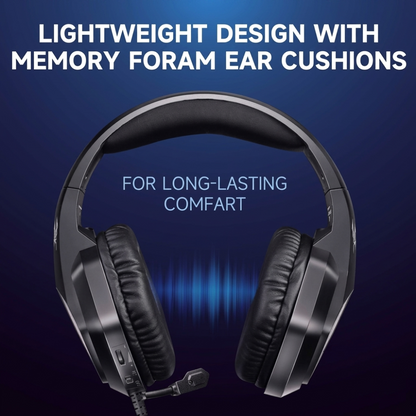 Immersive Wired Gaming Headset with LED Glow