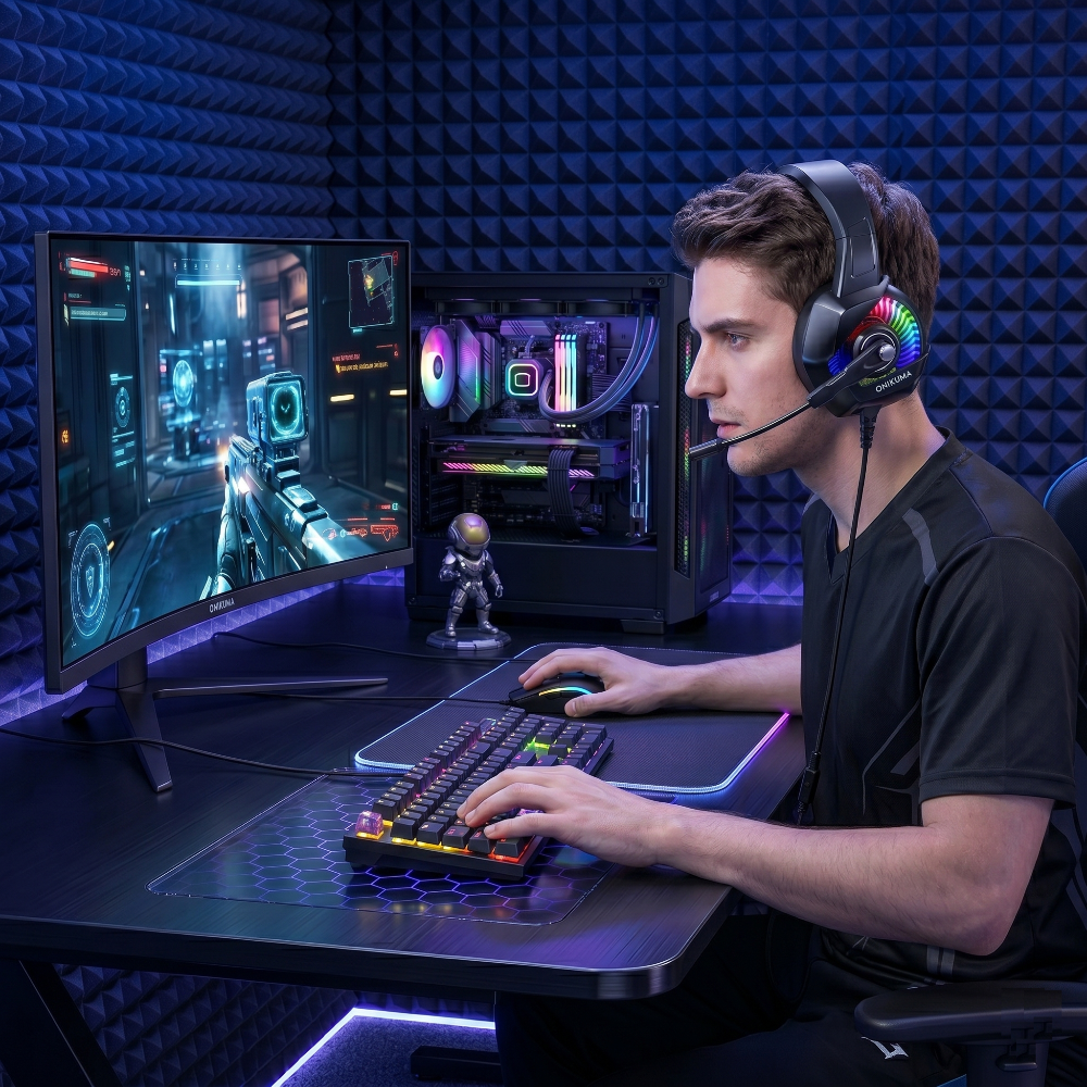 7.1 Surround RGB Gaming Headset with Noise Cancelling Mic