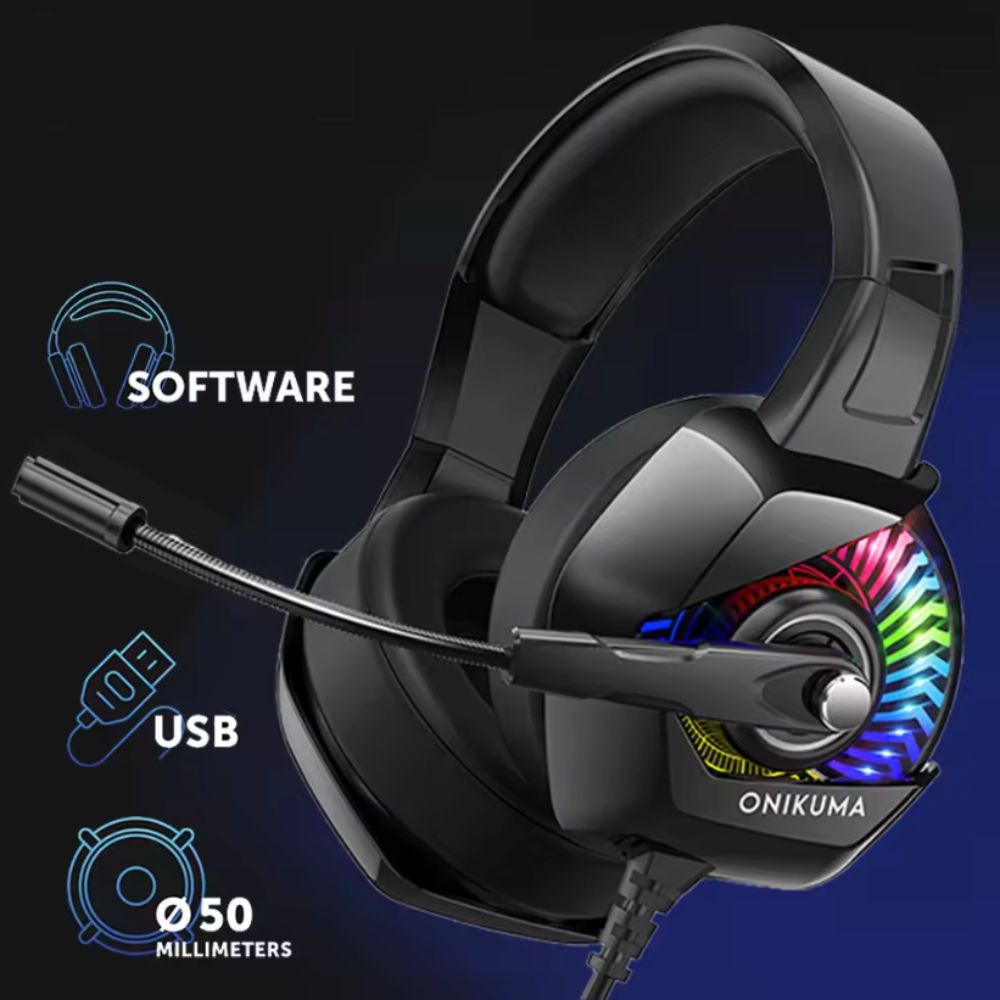 7.1 Surround RGB Gaming Headset with Noise Cancelling Mic