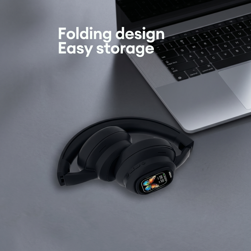 AI Smart Wireless Headphones with Detachable Touch Screen