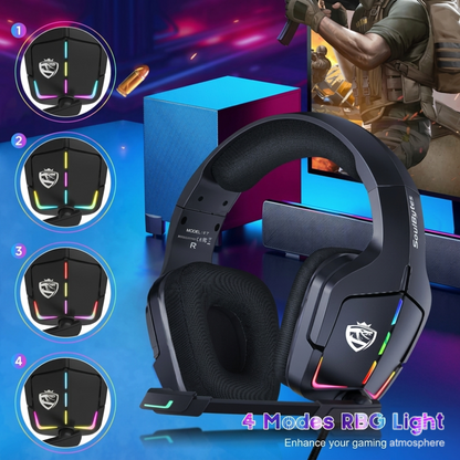 RGB Wired Gaming Headset with Surround Sound