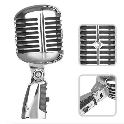 Vintage Classic Dynamic Vocal Microphone