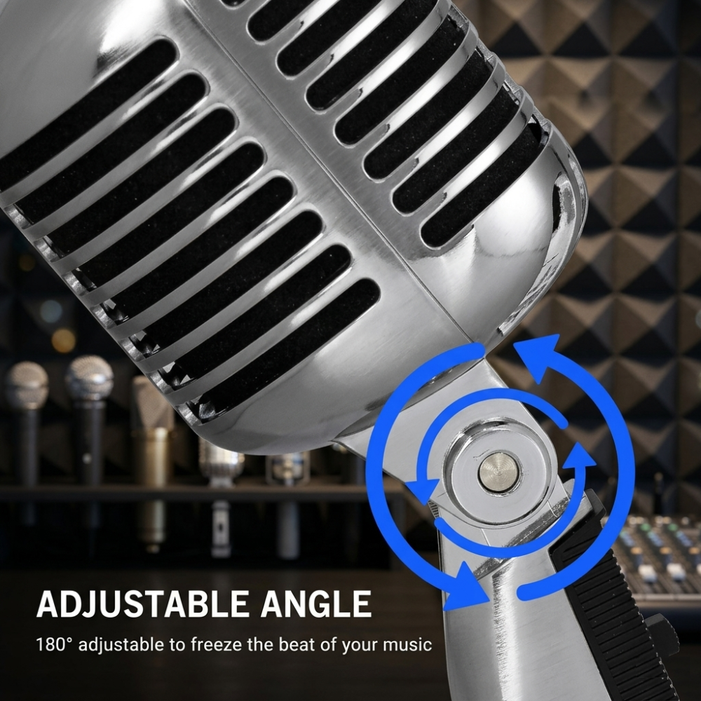 Vintage Classic Dynamic Vocal Microphone