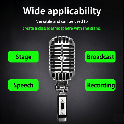 Vintage Classic Dynamic Vocal Microphone