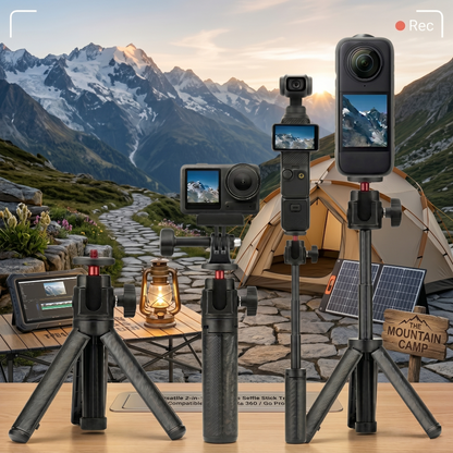 Versatile 2-in-1 Extendable Selfie Stick Tripod