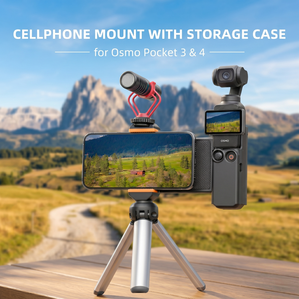 Multi-Functional Extended Handle Bracket for Osmo Pocket 3 & 4