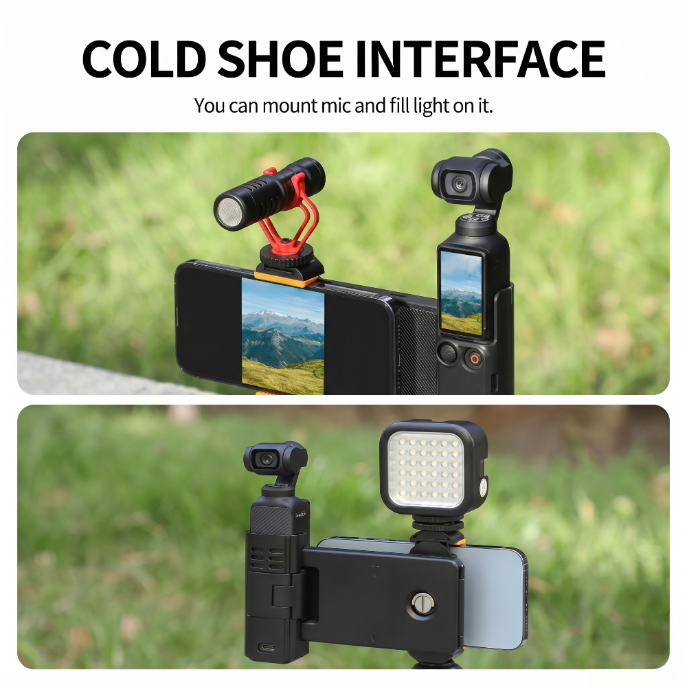 Multi-Functional Extended Handle Bracket for Osmo Pocket 3 & 4