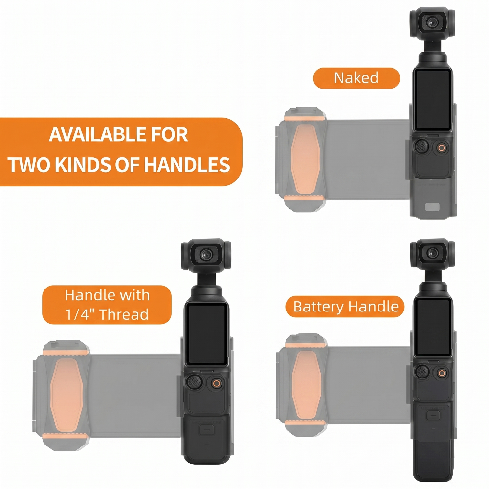 Multi-Functional Extended Handle Bracket for Osmo Pocket 3 & 4