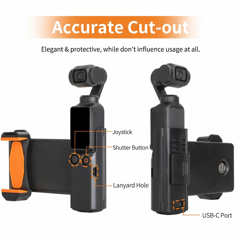 Multi-Functional Extended Handle Bracket for Osmo Pocket 3 & 4