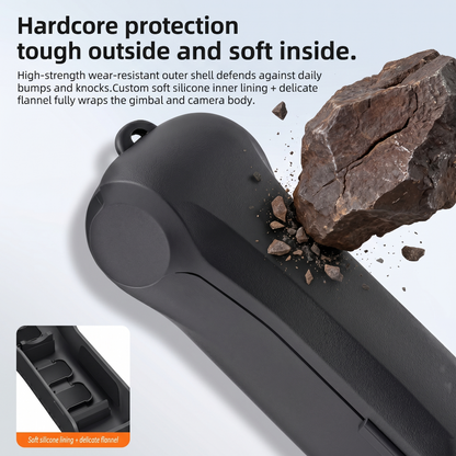 Flip-Top Gimbal Protective Case with Filter Storage Compatible For Osmo Pocket 4