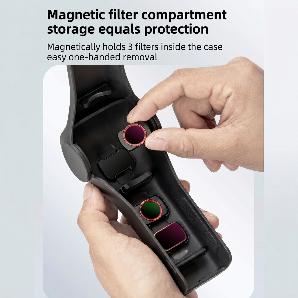 Flip-Top Gimbal Protective Case with Filter Storage Compatible For Osmo Pocket 4
