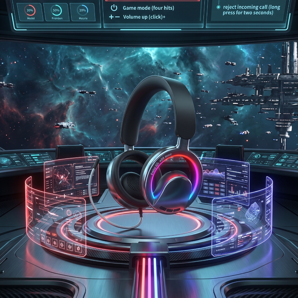 RGB Open-Ear Wireless Gaming Headset