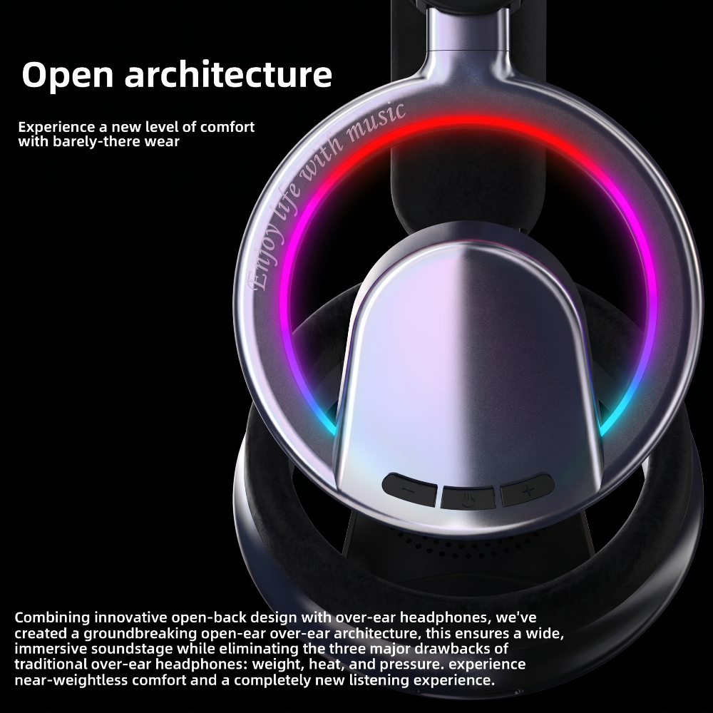RGB Open-Ear Wireless Gaming Headset