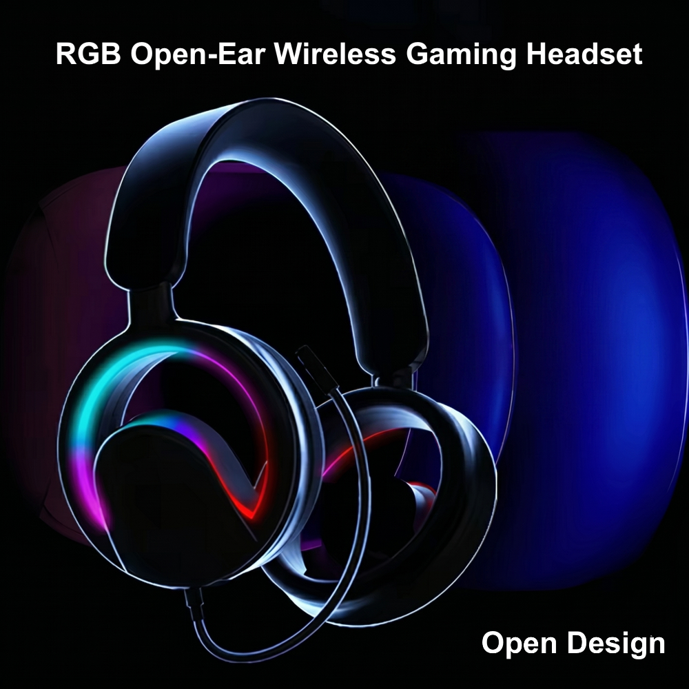 RGB Open-Ear Wireless Gaming Headset