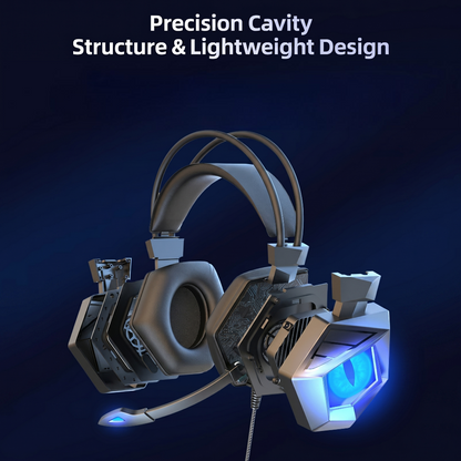 Dragon Breathing Lights Wired Gaming Headset With Mic