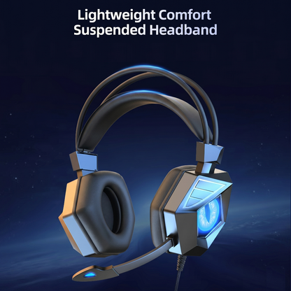 Dragon Breathing Lights Wired Gaming Headset With Mic