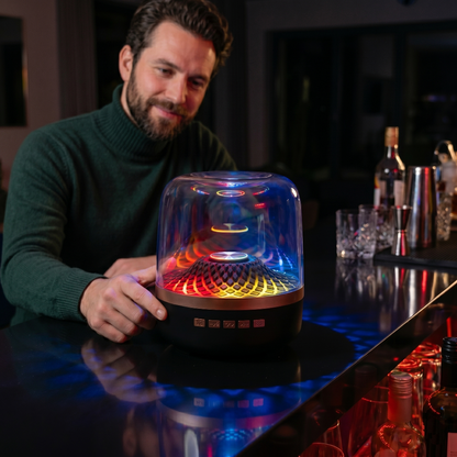 Transparent 360° RGB Bluetooth Speaker with TWS Stereo Sound