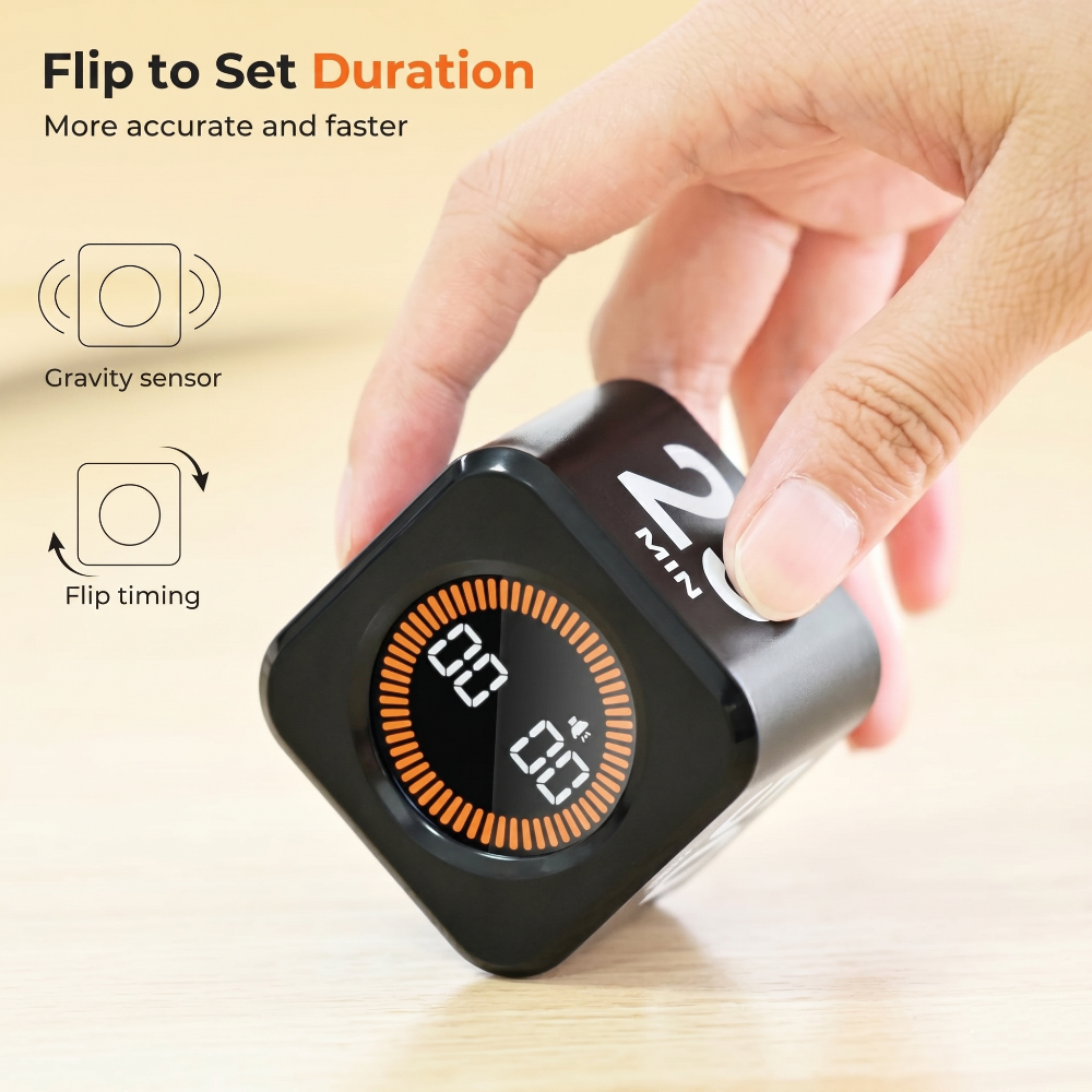 Gravity Rotating Cube Timer