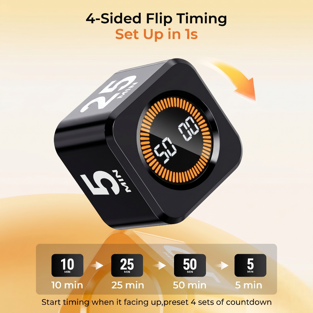Gravity Rotating Cube Timer