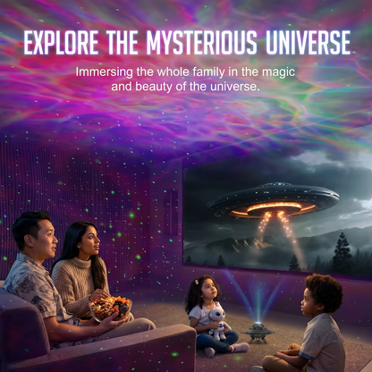 UFO Galaxy Star Projector Night Light