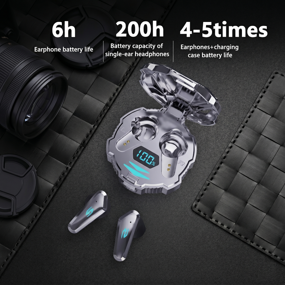 Mecha Style In-Ear Gaming Bluetooth Earphones