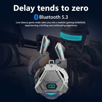 Mecha Style In-Ear Gaming Bluetooth Earphones
