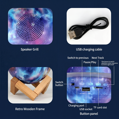 Saturn Ring Planet Bluetooth Speaker