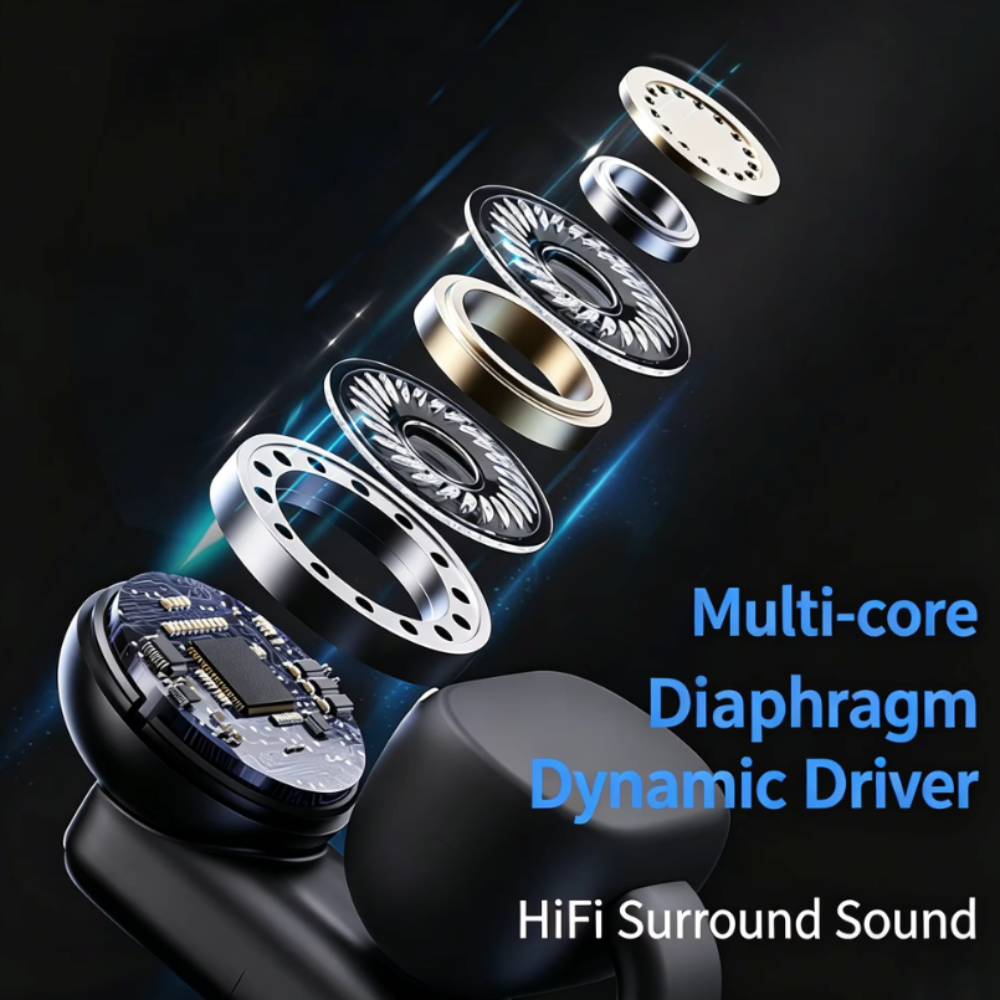 Bluetooth 5.4 Low Latency Gaming Earbuds with Breathing Light