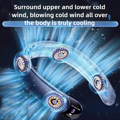Portable Turbine Neck Fan with Digital Display