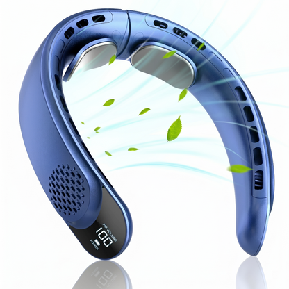 Portable Turbine Neck Fan with Digital Display