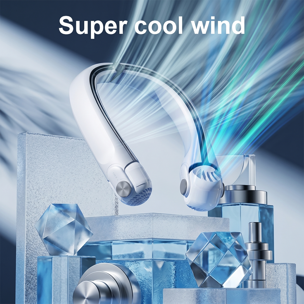 360° Tilting Bladeless Neck Fan Portable Air Cooler
