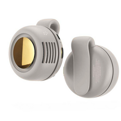 WhirlClip Leafless Mini Fan – Silent, Rechargeable, Clip-On Cool!