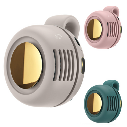 WhirlClip Leafless Mini Fan – Silent, Rechargeable, Clip-On Cool!