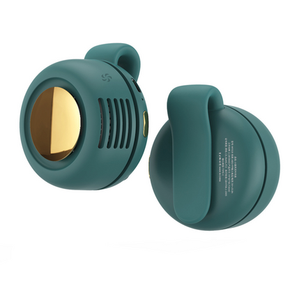 WhirlClip Leafless Mini Fan – Silent, Rechargeable, Clip-On Cool!