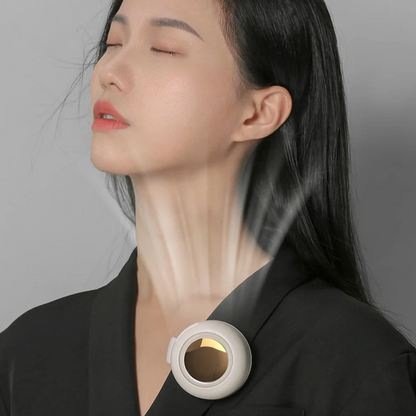 WhirlClip Leafless Mini Fan – Silent, Rechargeable, Clip-On Cool!