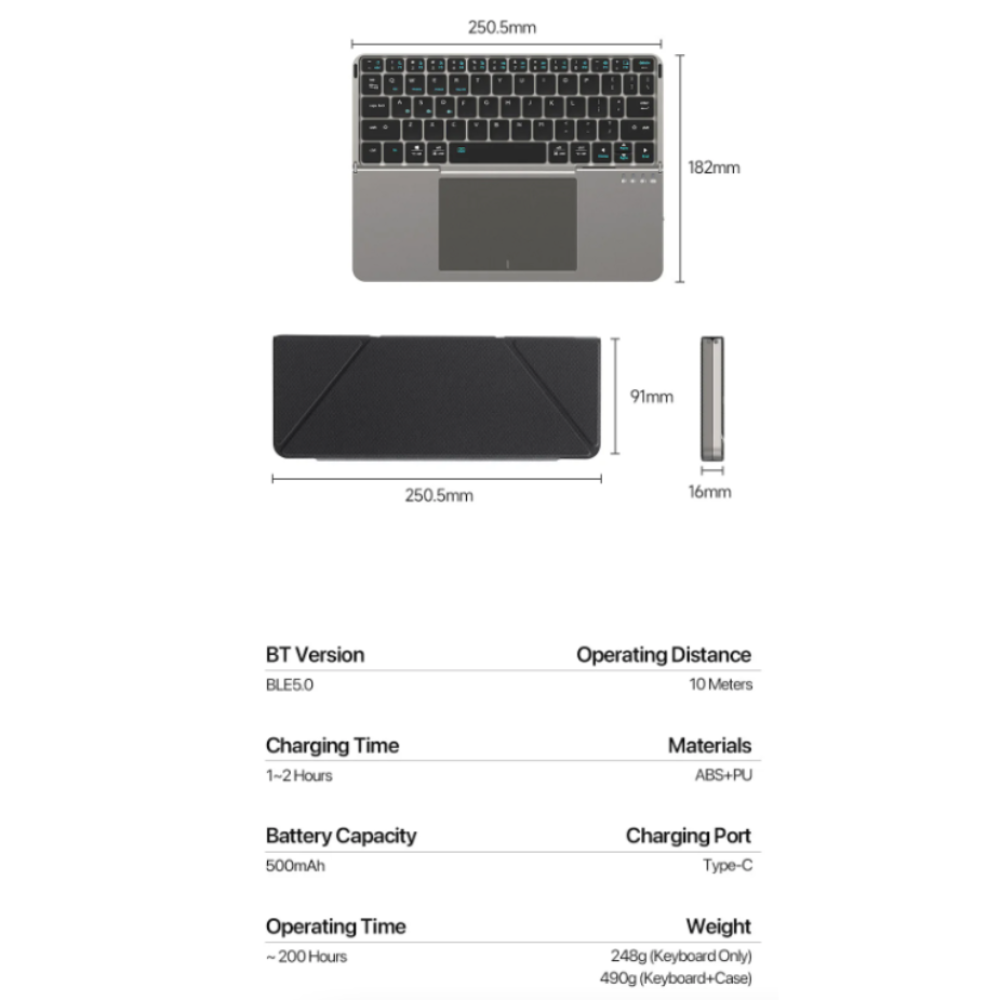 3 PCS Nomad Elite Wireless Keyboard Mobile Office Set