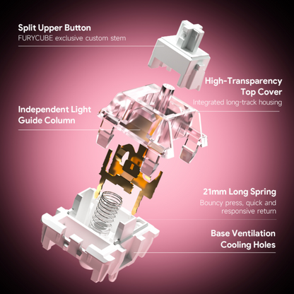 Compact Wired 68-Key Hot-Swap Mechanical Keyboard with RGB & Volume Knob