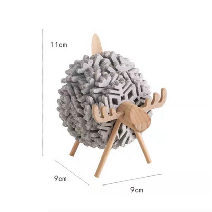 Felt Sheep & Elk Coaster Set