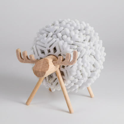 Felt Sheep & Elk Coaster Set
