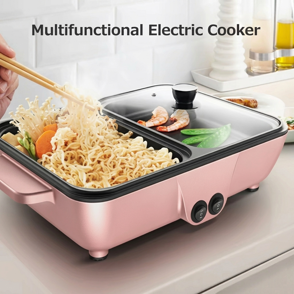 2-in-1 Electric Grill & Hot Pot