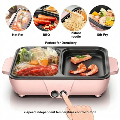 2-in-1 Electric Grill & Hot Pot
