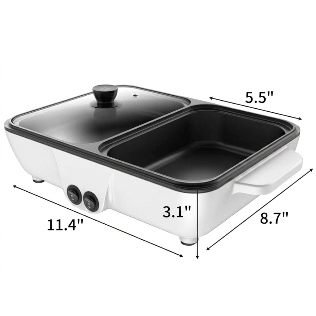2-in-1 Electric Grill & Hot Pot