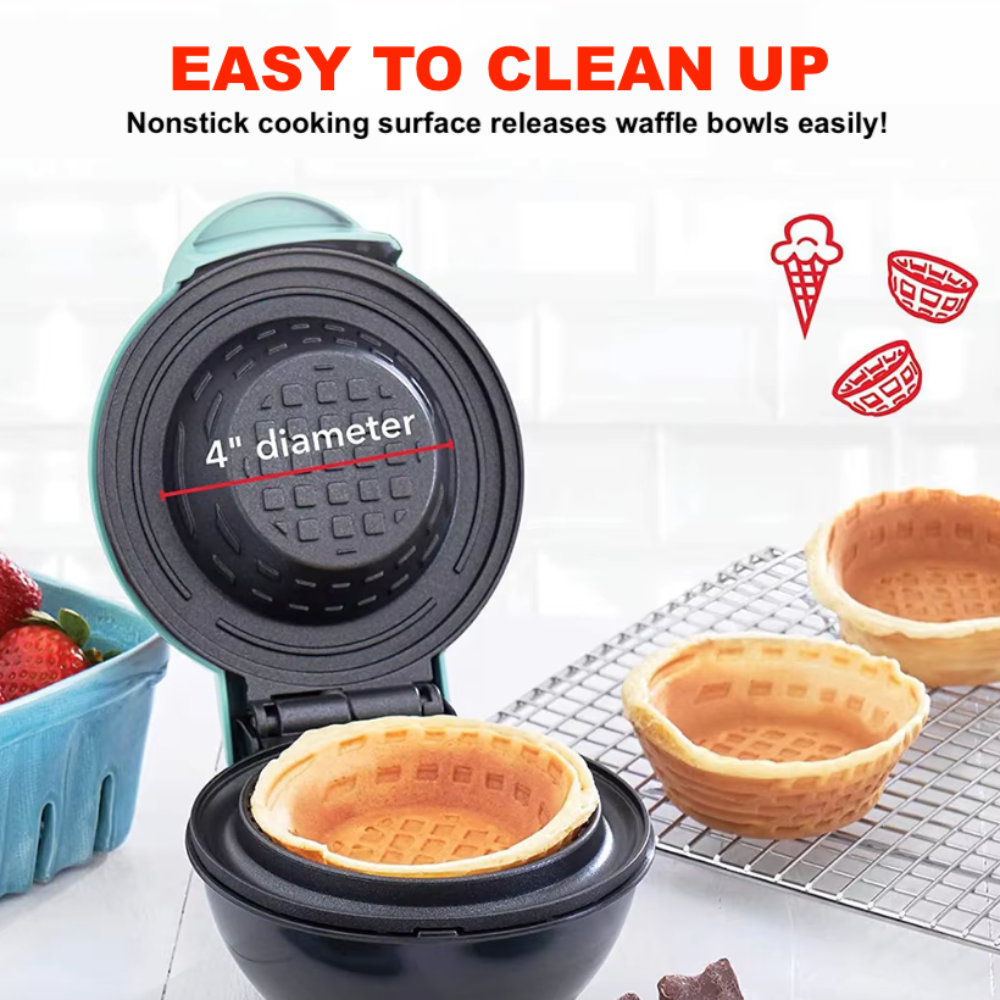 Bowl Bliss Mini Waffle Maker