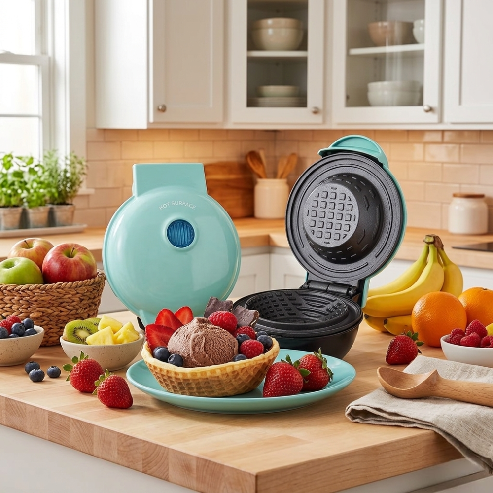 Bowl Bliss Mini Waffle Maker