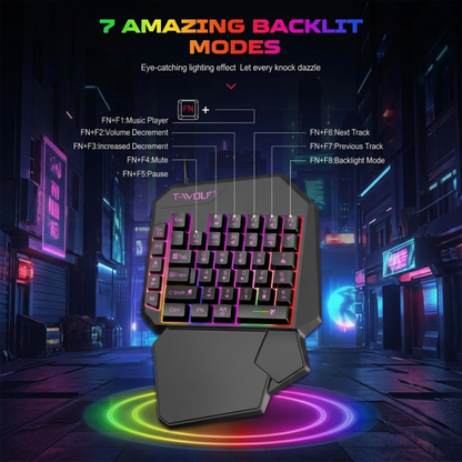 BattleGrip Pro: 5-in-1 One-Handed Gaming Controller Set