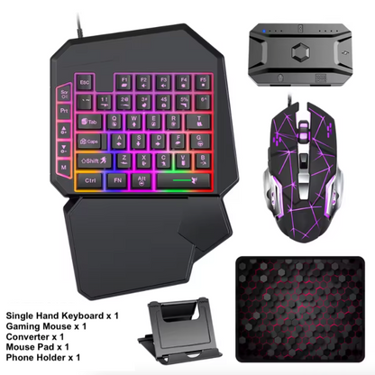 BattleGrip Pro: 5-in-1 One-Handed Gaming Controller Set