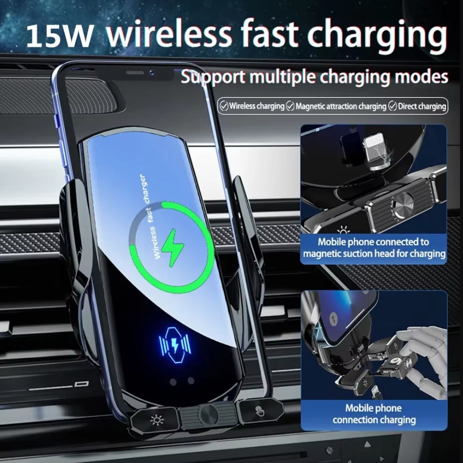 15W Magnetic Wireless Car Phone Charger Holder